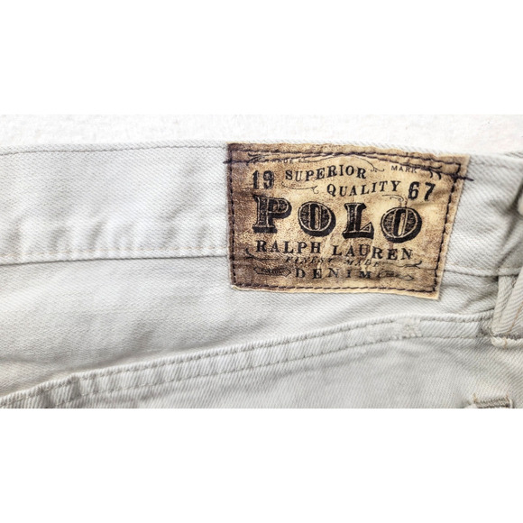 Polo Ralph Lauren 867 Classic Fit Jeans Men’s 34x30 Hudson Bone Wash Beige - Picture 5 of 15